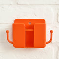 Orange Plastic Wallmount Phone Holder 
