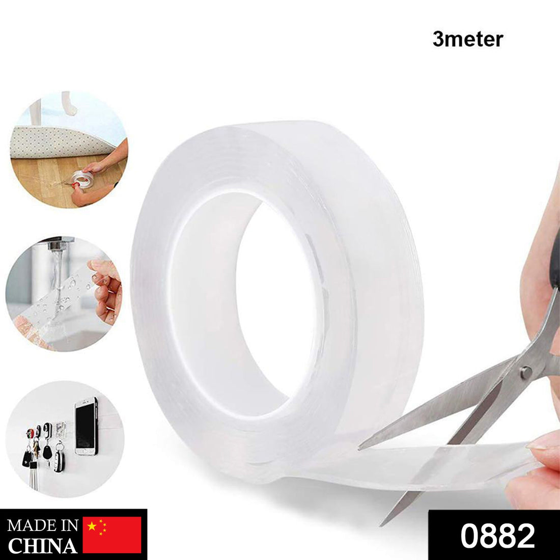 3-meter double-sided nano adhesive tape