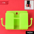 Compact Neon Green Wall Phone Holder 