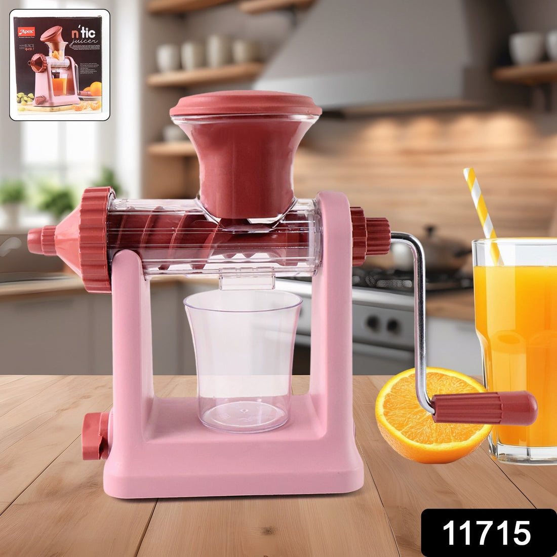 Apex Heavy-Duty Manual Hand Juicer Machine Set